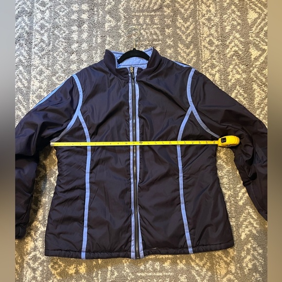 SB Active reversible Quilted Blue Jacket size XL snap pockets on both sides - Picture 14 of 15